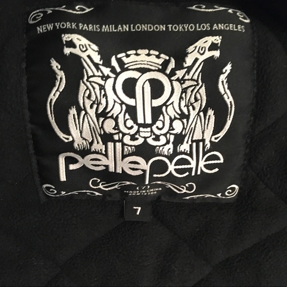 BOYS Black WINTER COAT, PELLE PELLE, Size 7 - Picture 7 of 10